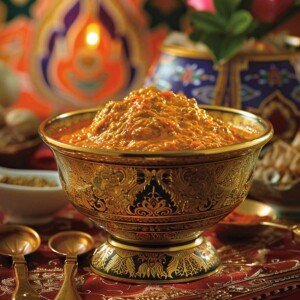 Panang curry paste in a bowl