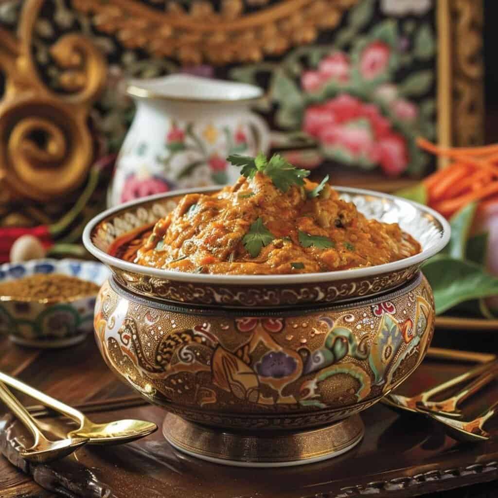 Panang curry paste in a bowl