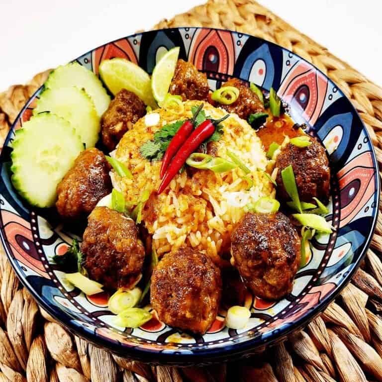 Thai Fusion Red Curry Meatballs
